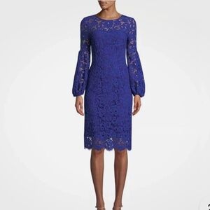 ELIE TAHARI SHAYLA DRESS - BLUE FLORAL- SIZE 4